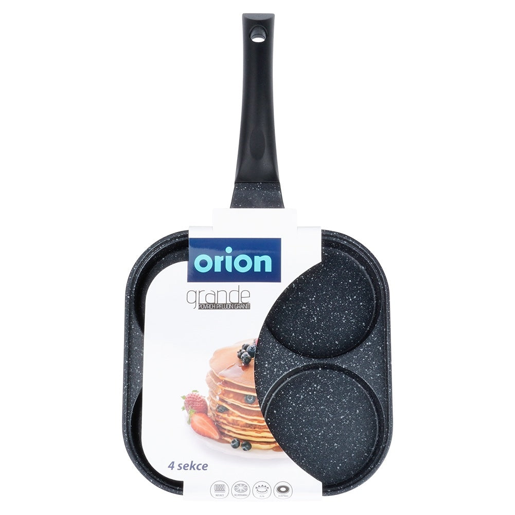 Granite egg pan 4 holes GRANDE 22x22cm