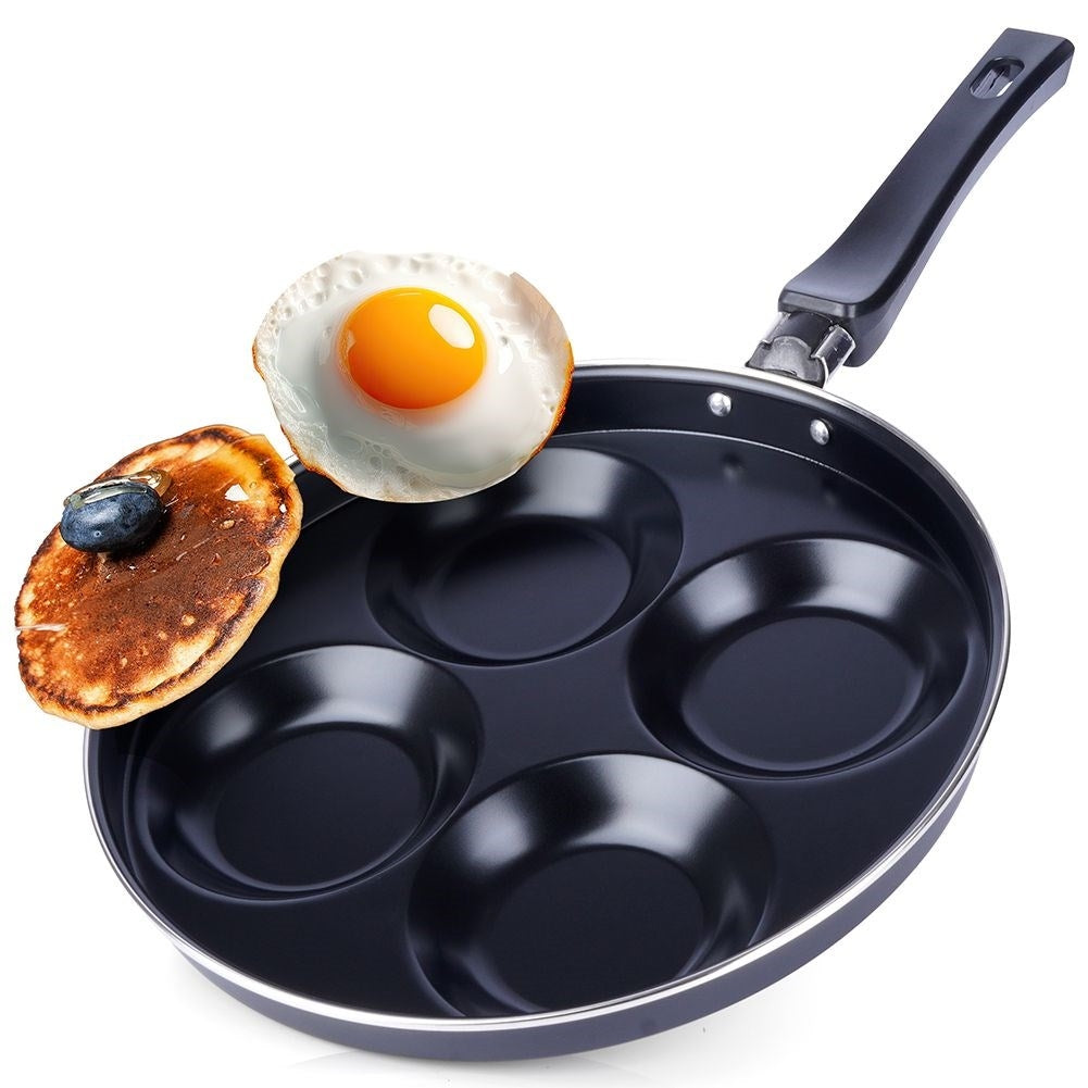 Granite frying pan 25 cm, 4 holes, non-stick