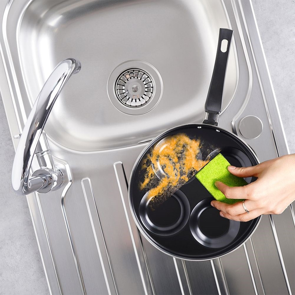 Granite frying pan 25 cm, 4 holes, non-stick