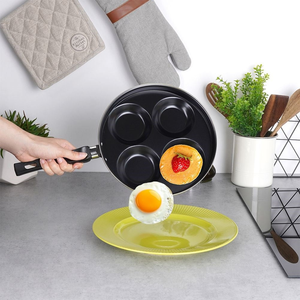 Granite frying pan 25 cm, 4 holes, non-stick