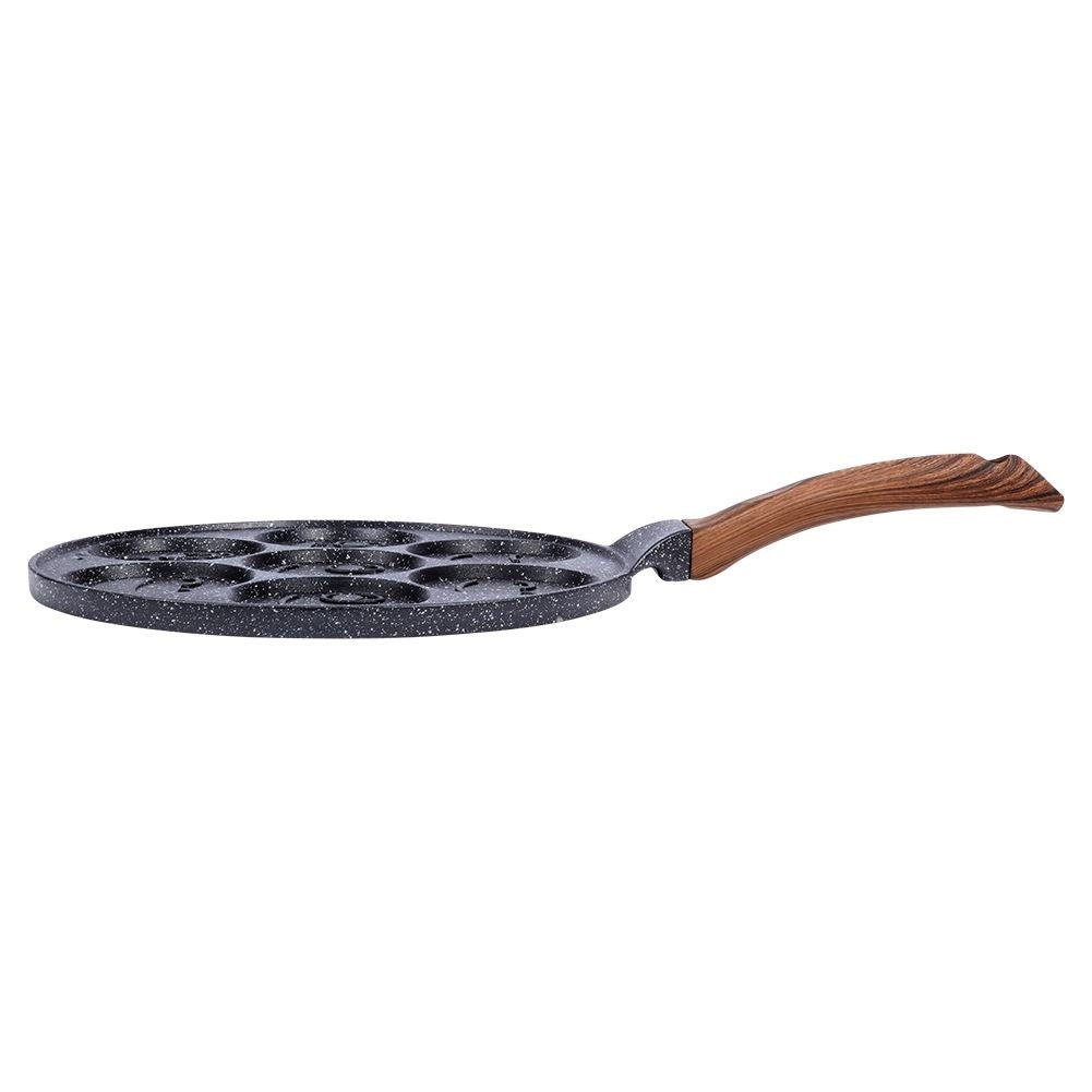 Granite frying pan 26 cm with 7 face-shaped holes