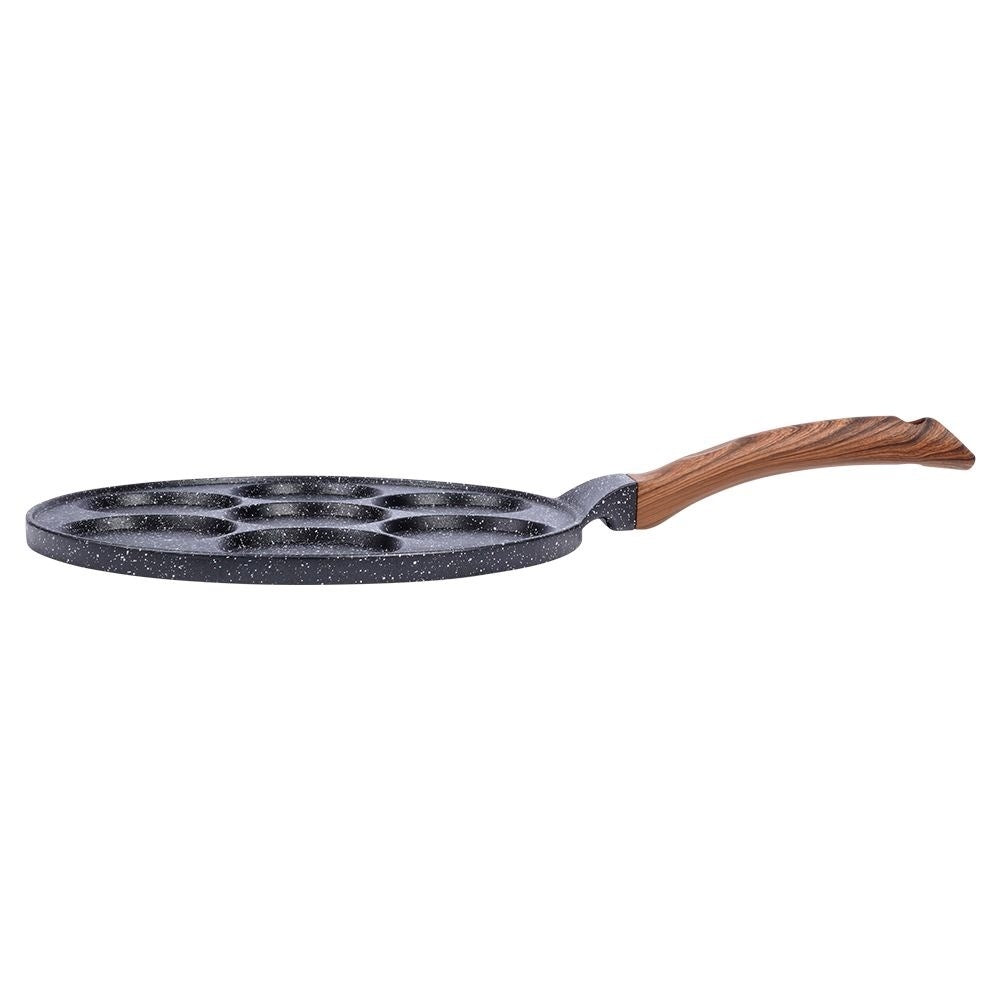 Granite frying pan 26 cm with 7 holes for all stoves