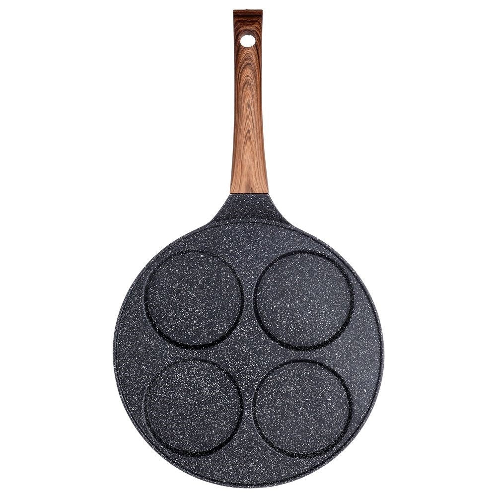 Granite frying pan 26 cm with four holes for all stoves