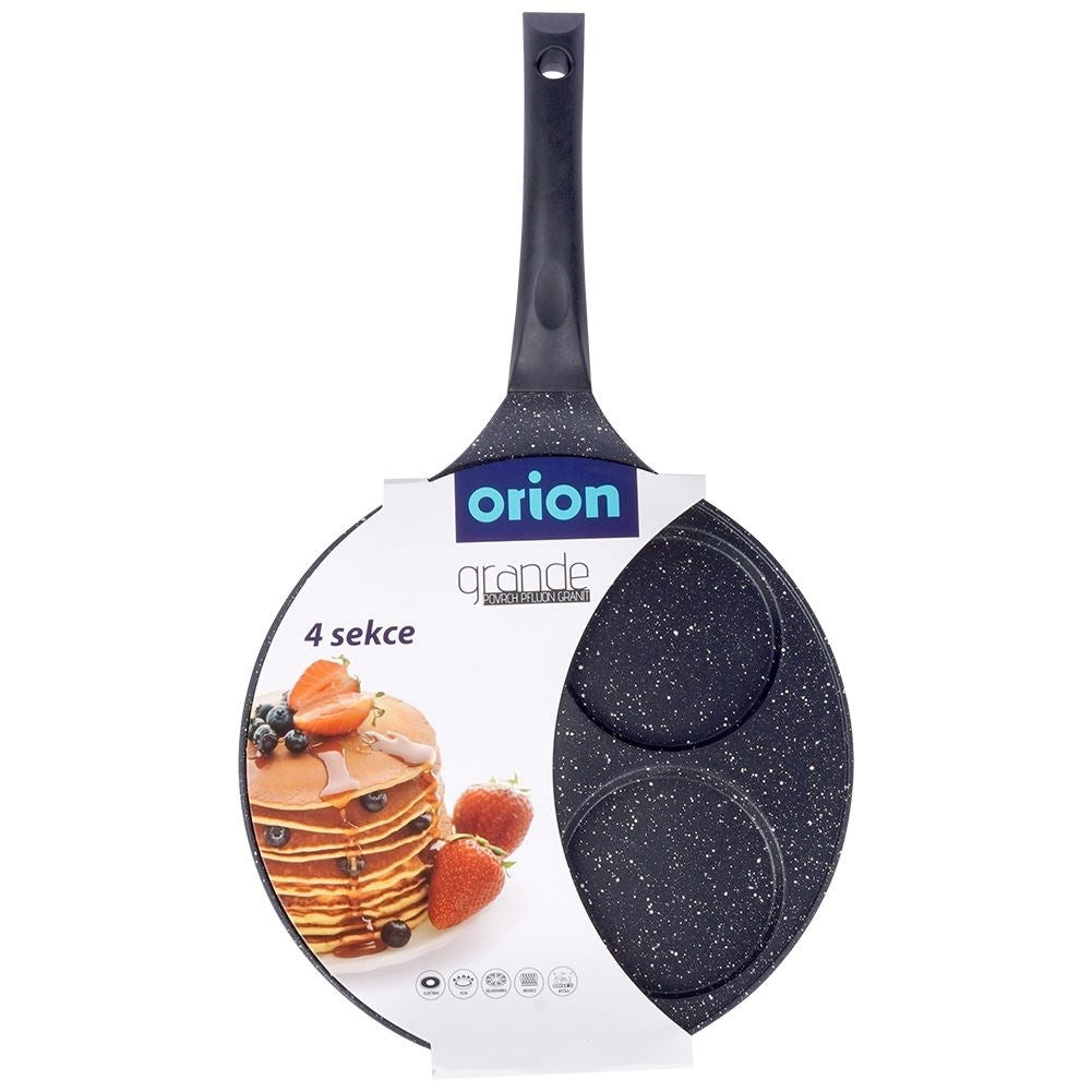 Granite frying pan 27 cm with 4 holes, non-stick, induction