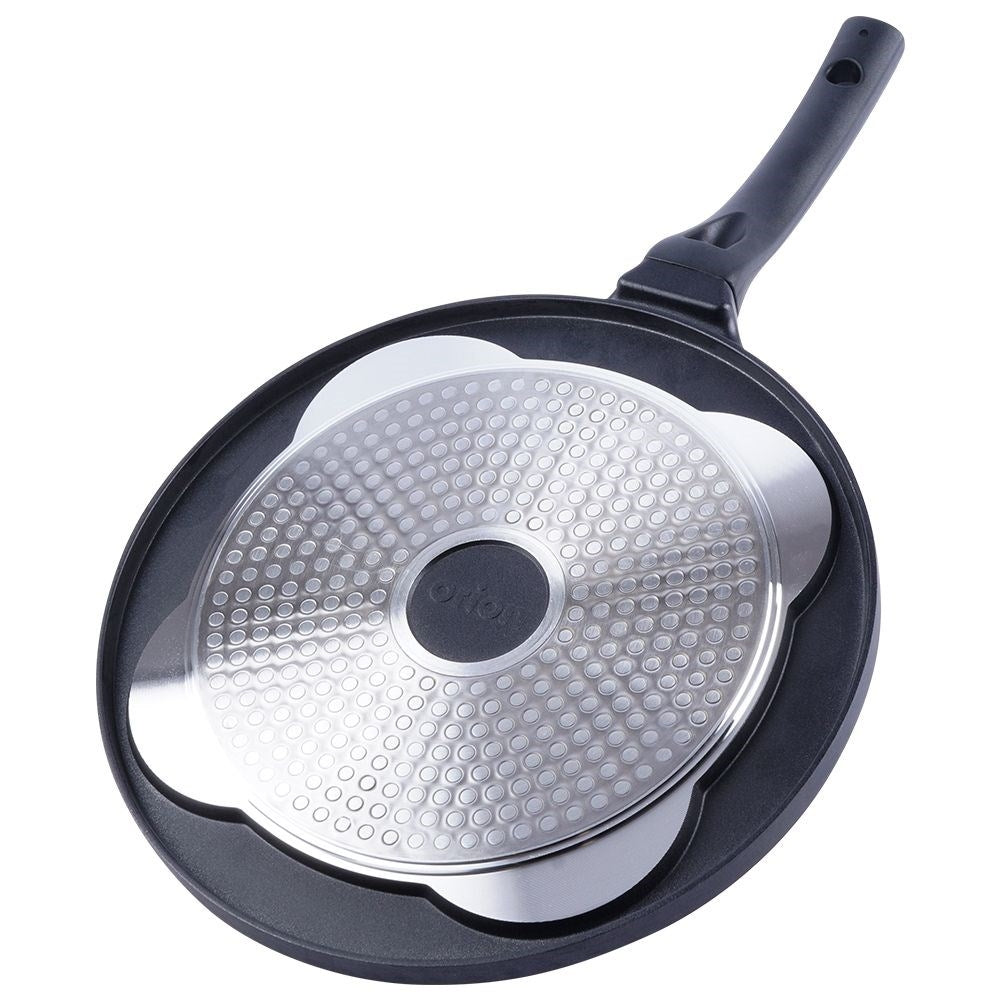 Granite frying pan 27 cm with 4 holes, non-stick, induction