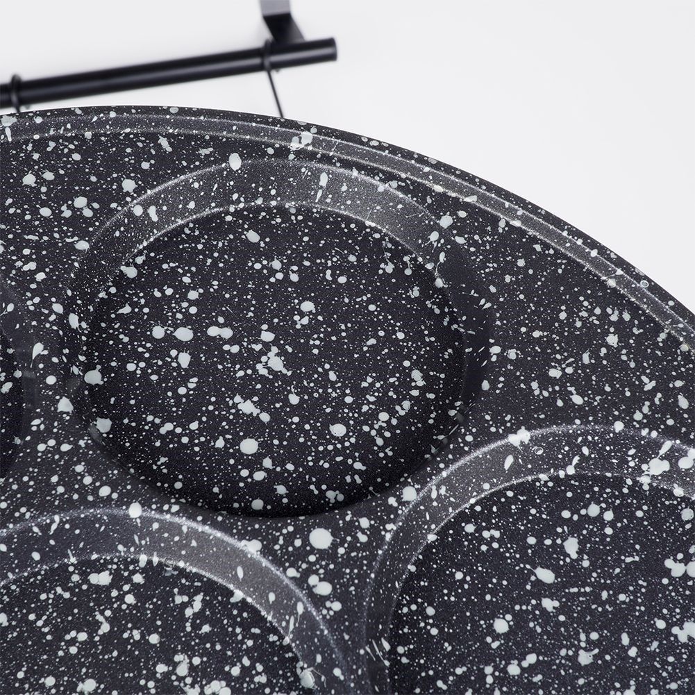 Granite frying pan 27 cm with 7 holes, non-stick, induction