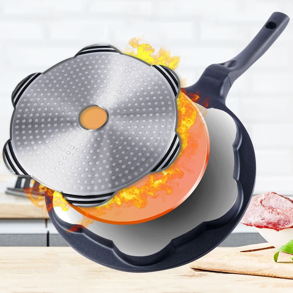 Granite frying pan 27 cm with 7 holes, non-stick, induction