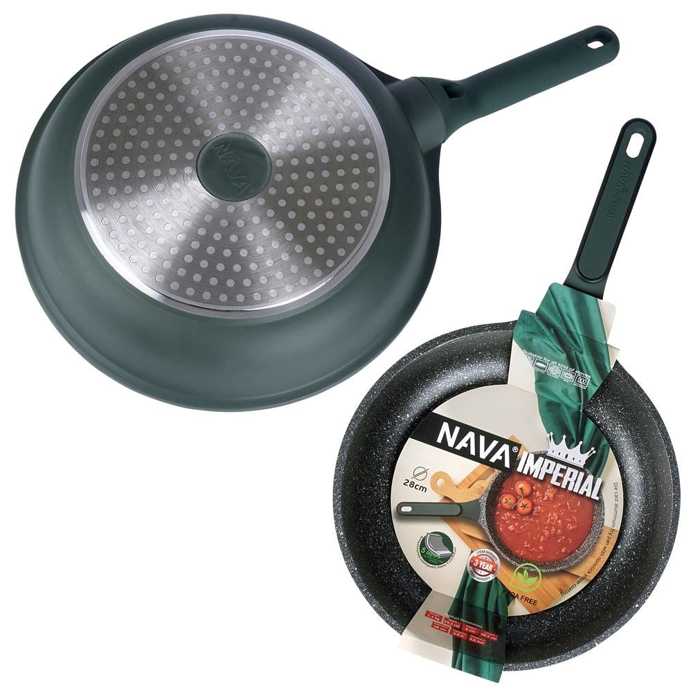 Granite frying pan, five layers, non-stick, stove & dishwasher safe