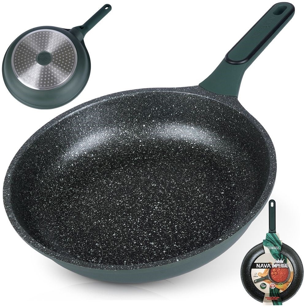 Granite frying pan, five layers, non-stick, stove & dishwasher safe