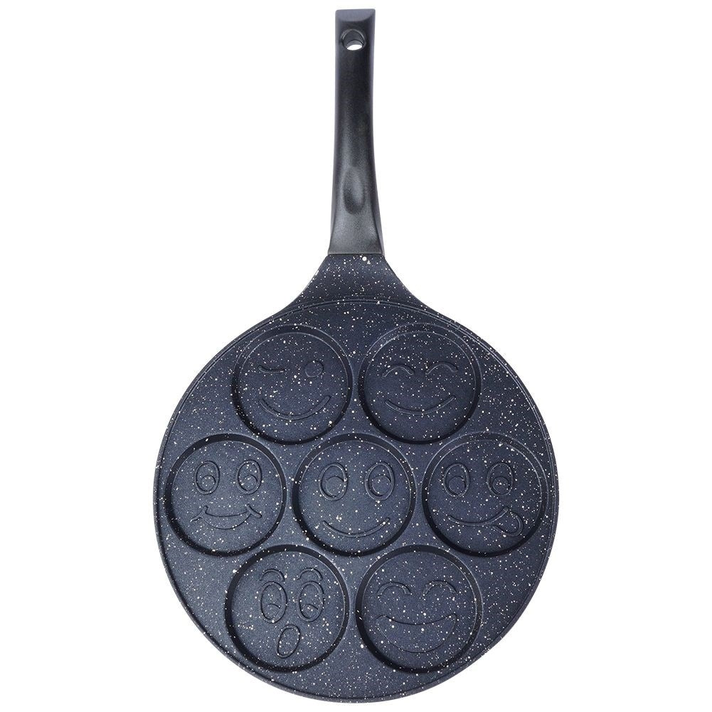 Granite frying pan with 7 Shapes - Pancakes & Eggs Perfect