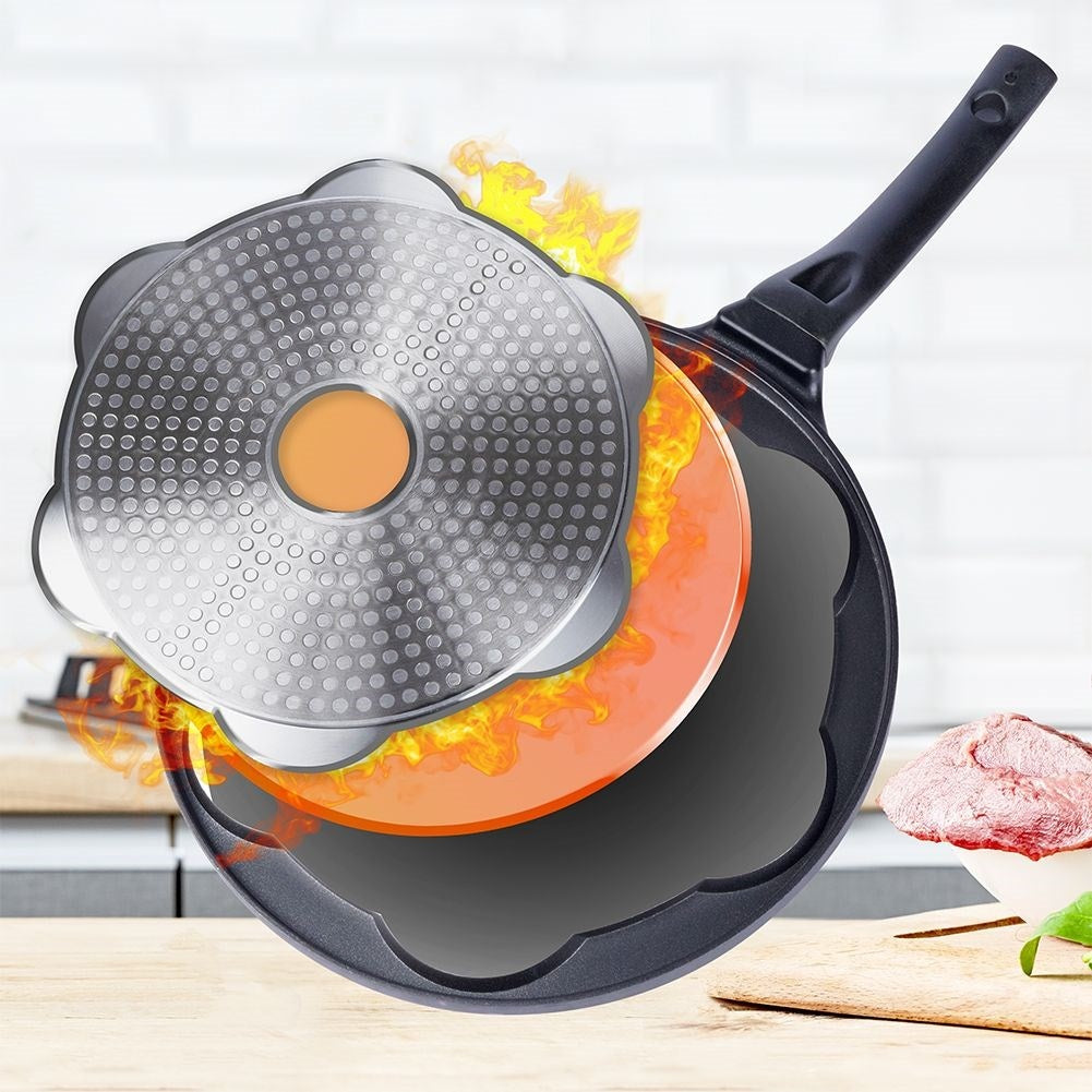 Granite frying pan with 7 Shapes - Pancakes & Eggs Perfect
