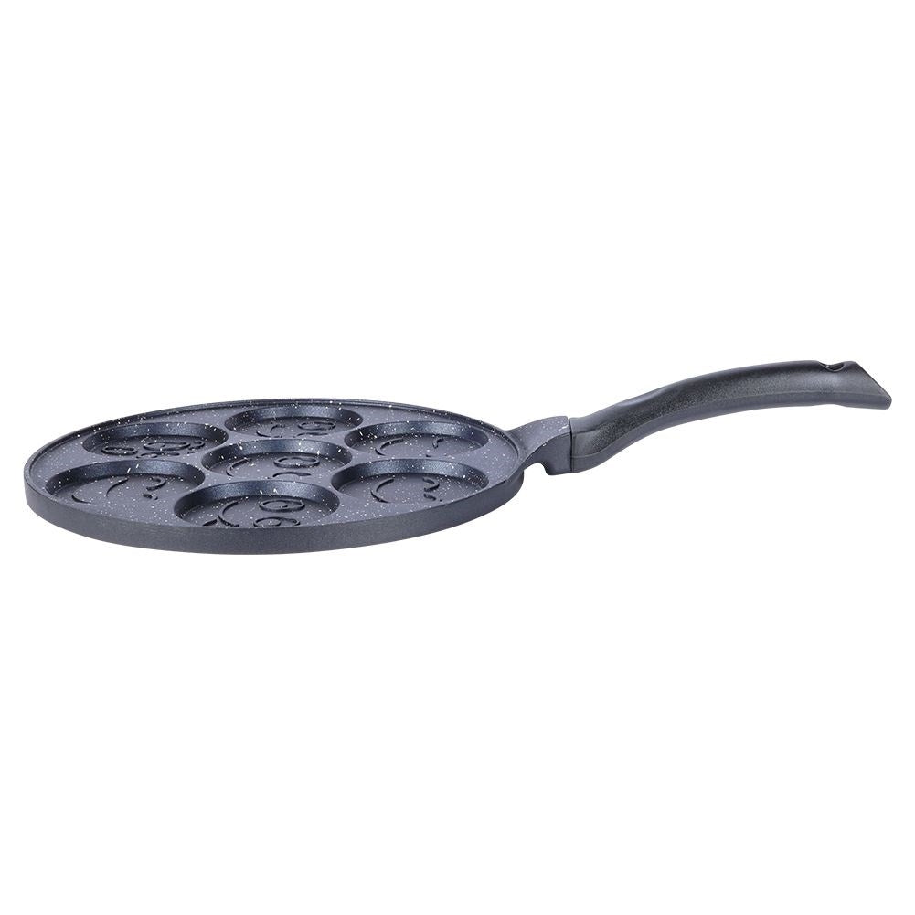 Granite frying pan with 7 Shapes - Pancakes & Eggs Perfect