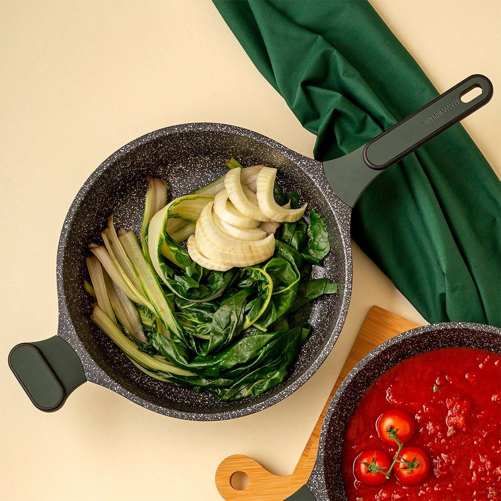 Granite frying pan with glass lid IMPERIAL 28 cm, 4 l