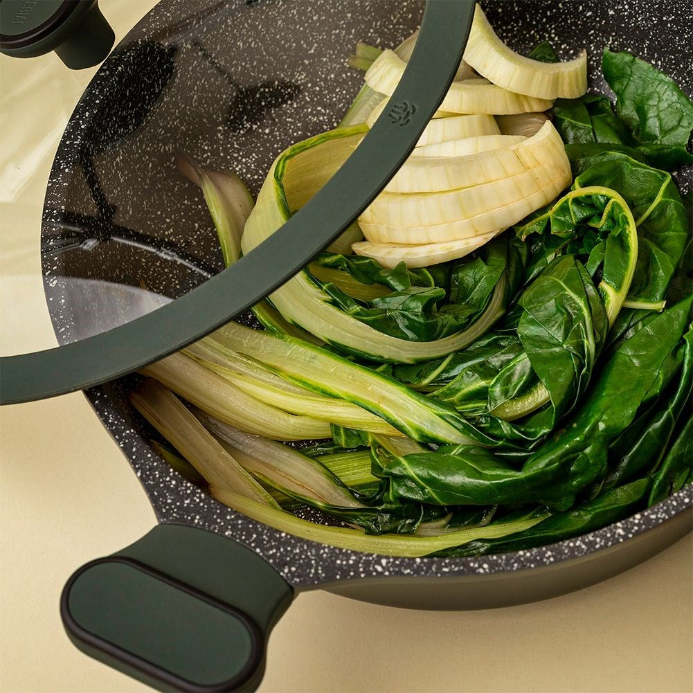 Granite frying pan with glass lid IMPERIAL 28 cm, 4 l
