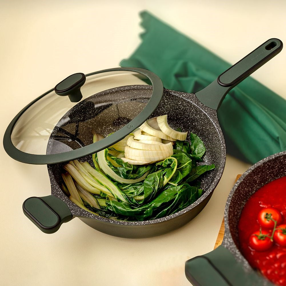 Granite frying pan with glass lid IMPERIAL 28 cm, 4 l