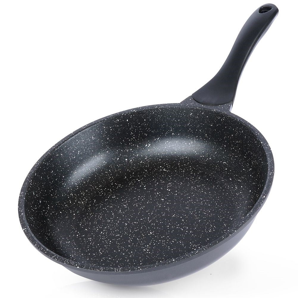 Granite frying pan with non-stick for all stoves, dishwasher safe