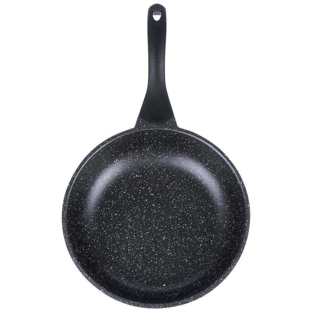 Granite frying pan with non-stick for all stoves, dishwasher safe