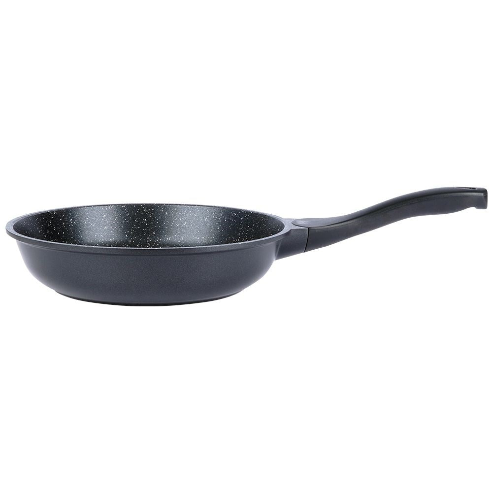 Granite frying pan with non-stick for all stoves, dishwasher safe