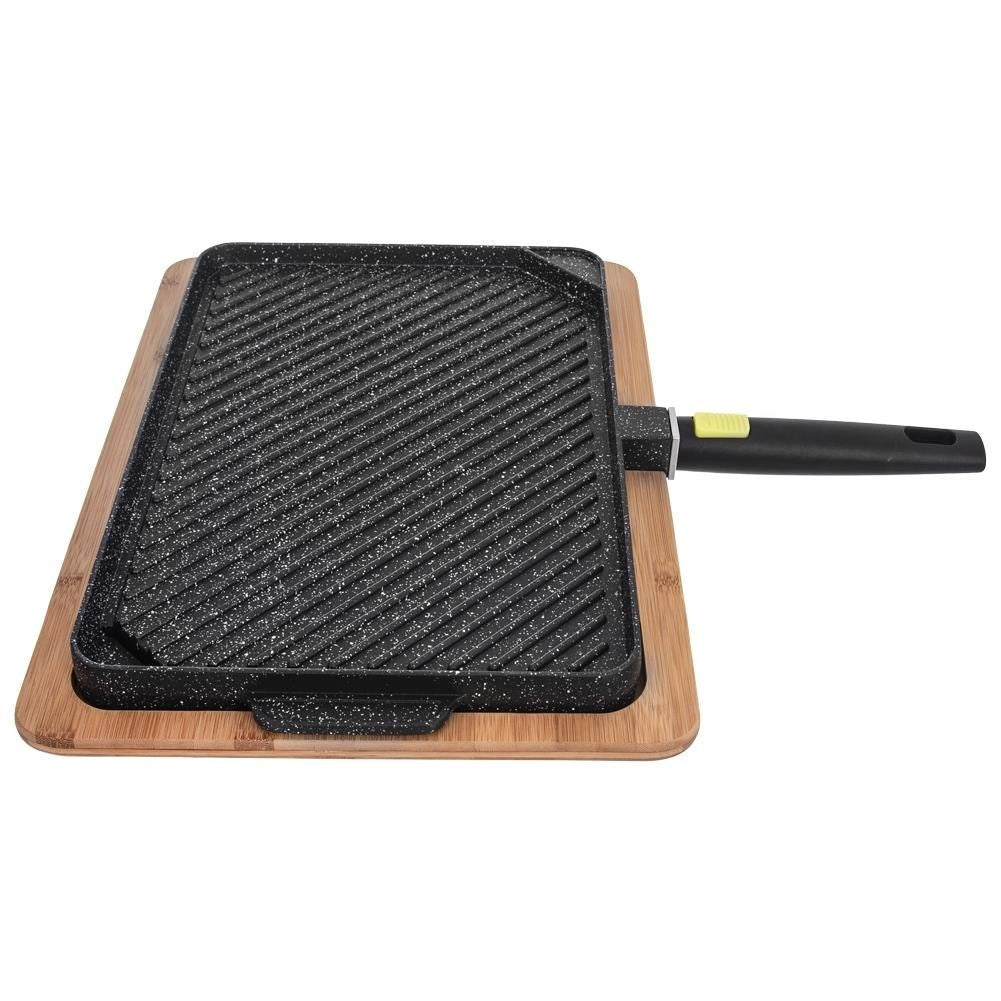 Granite grill plate with double-sided board GRANDE 49x43 cm 2 pcs.