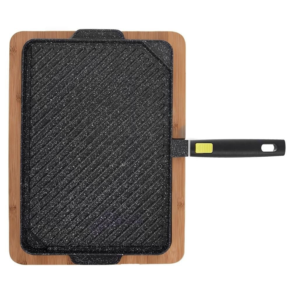 Granite grill plate with double-sided board GRANDE 49x43 cm 2 pcs.