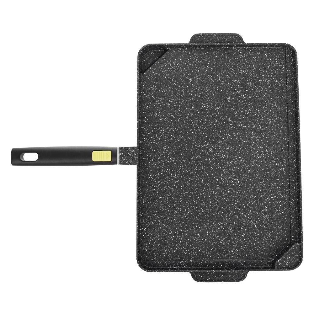 Granite grill plate with double-sided board GRANDE 49x43 cm 2 pcs.
