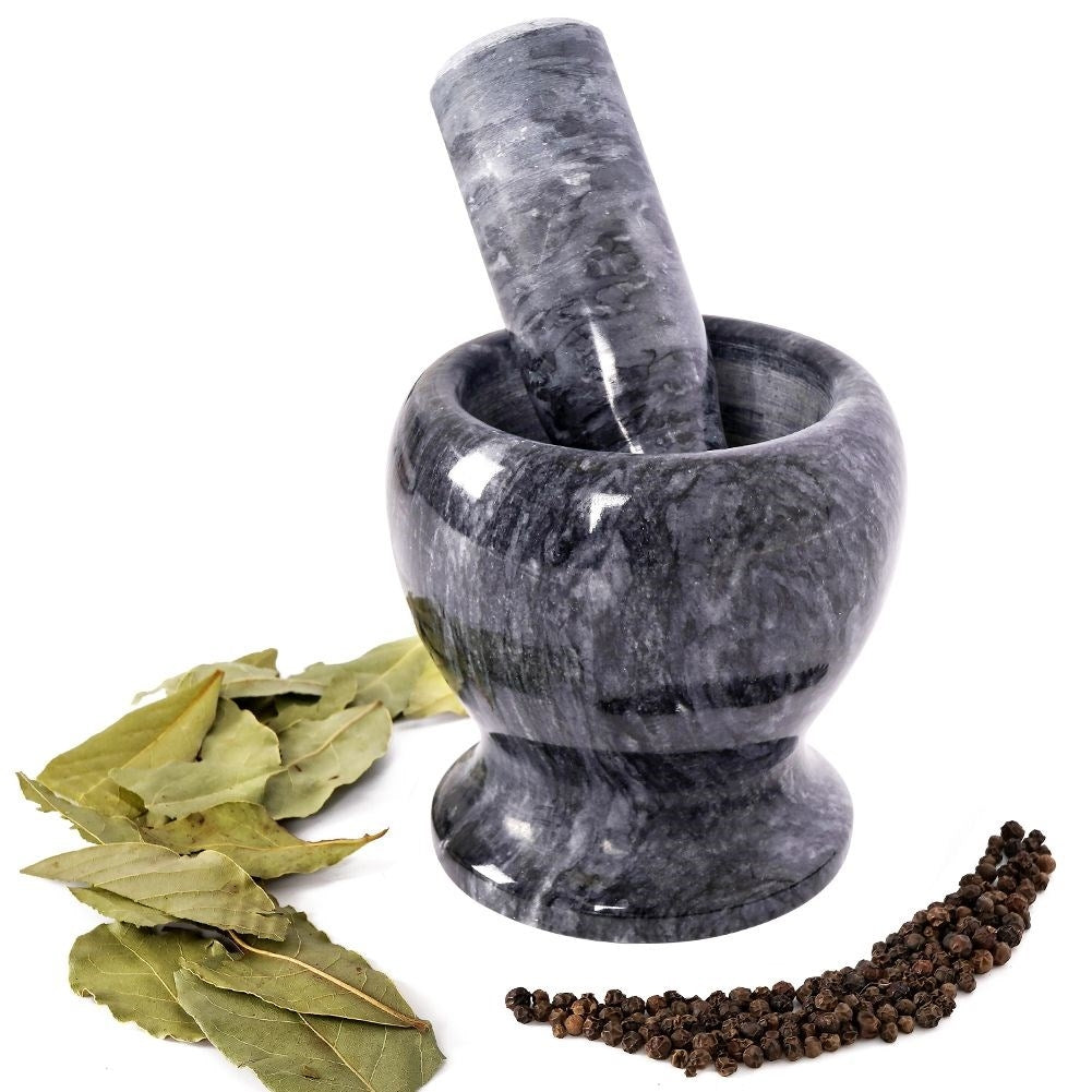 Granite mortar for spices, herbs and nuts
