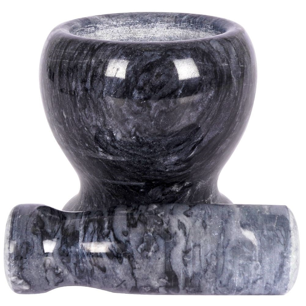 Granite mortar for spices, herbs and nuts