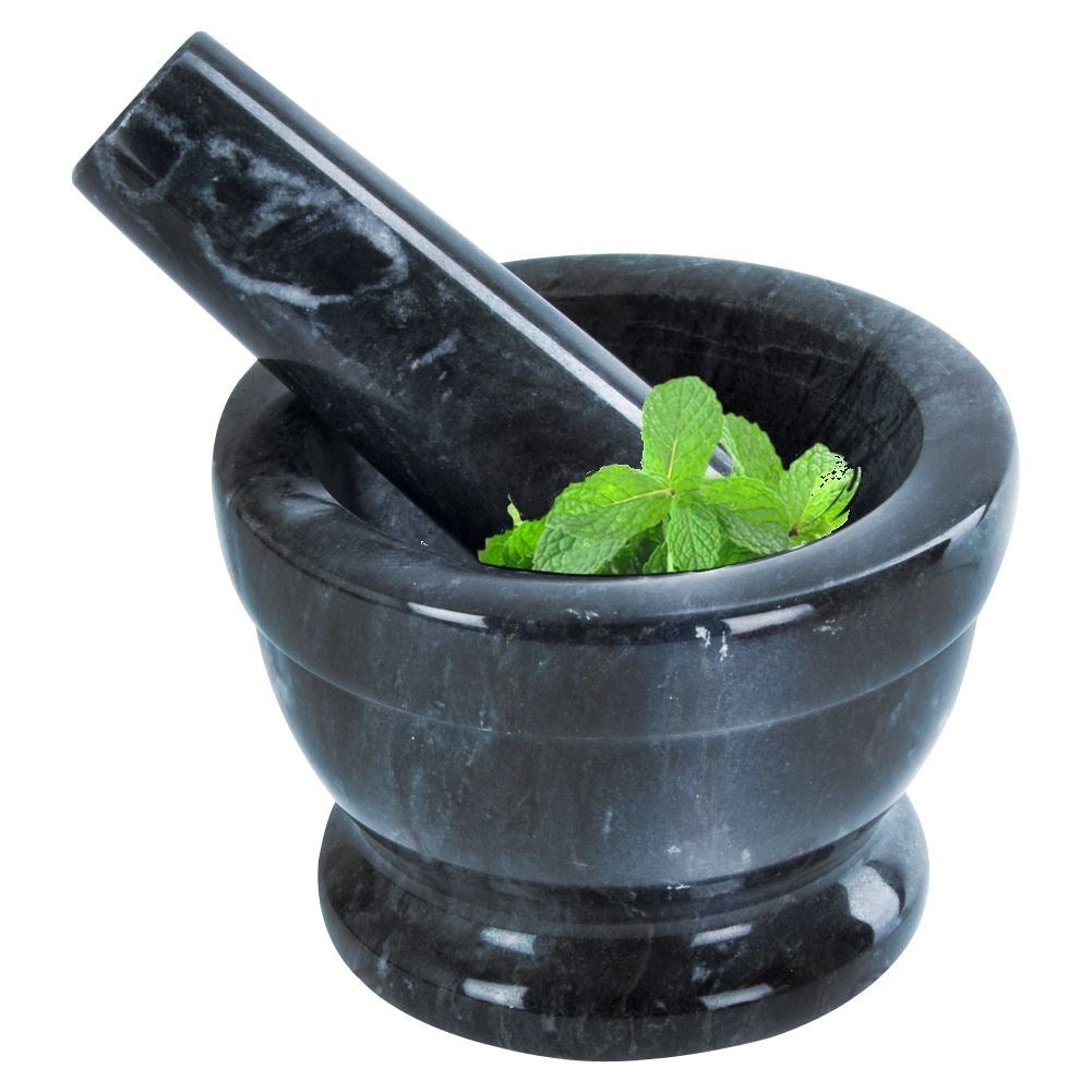 Granite mortar for spices, herbs and nuts