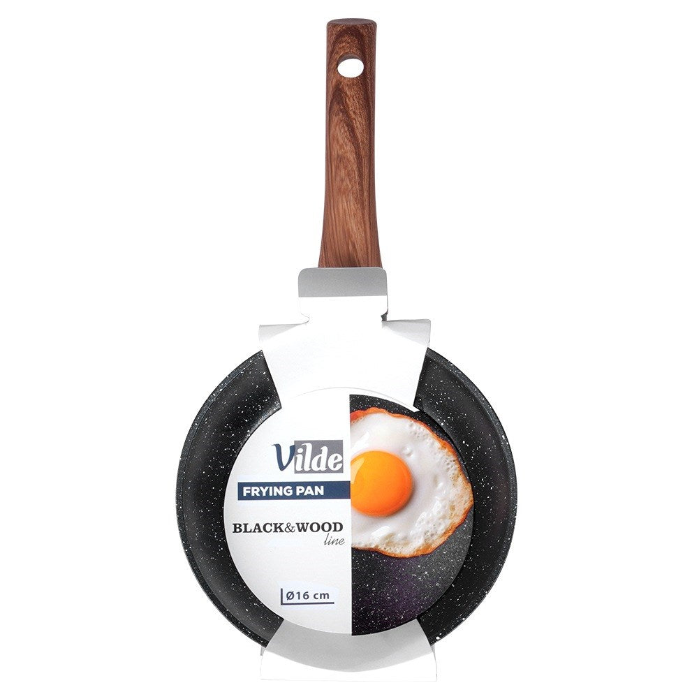 Granite pan BLACK&WOOD 16 cm