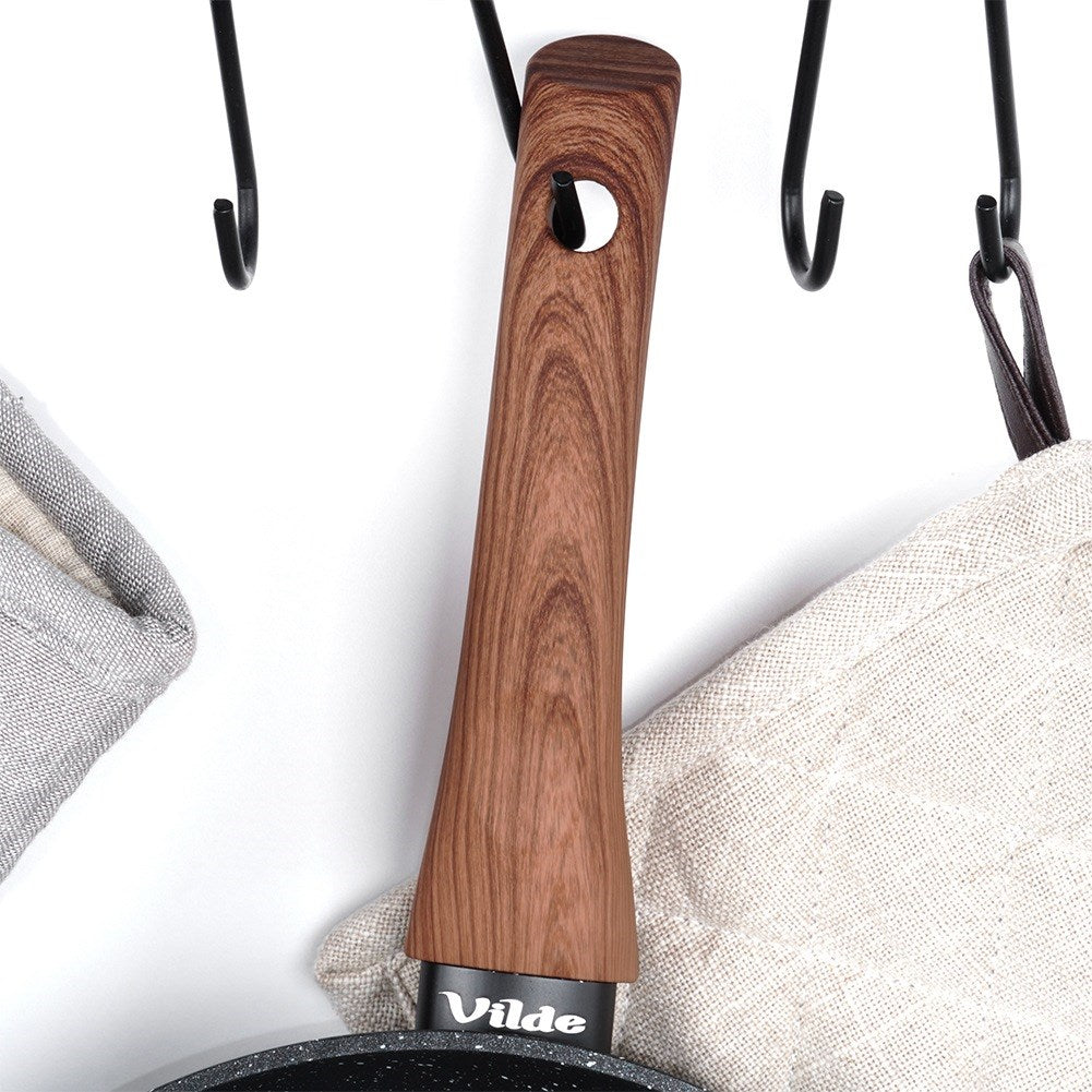 Granite pan BLACK&WOOD 28 cm