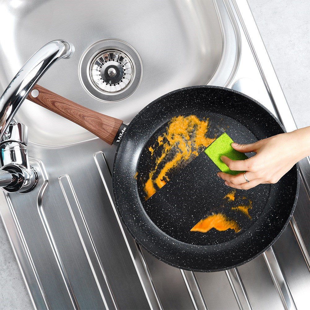 Granite pan BLACK&WOOD 28 cm