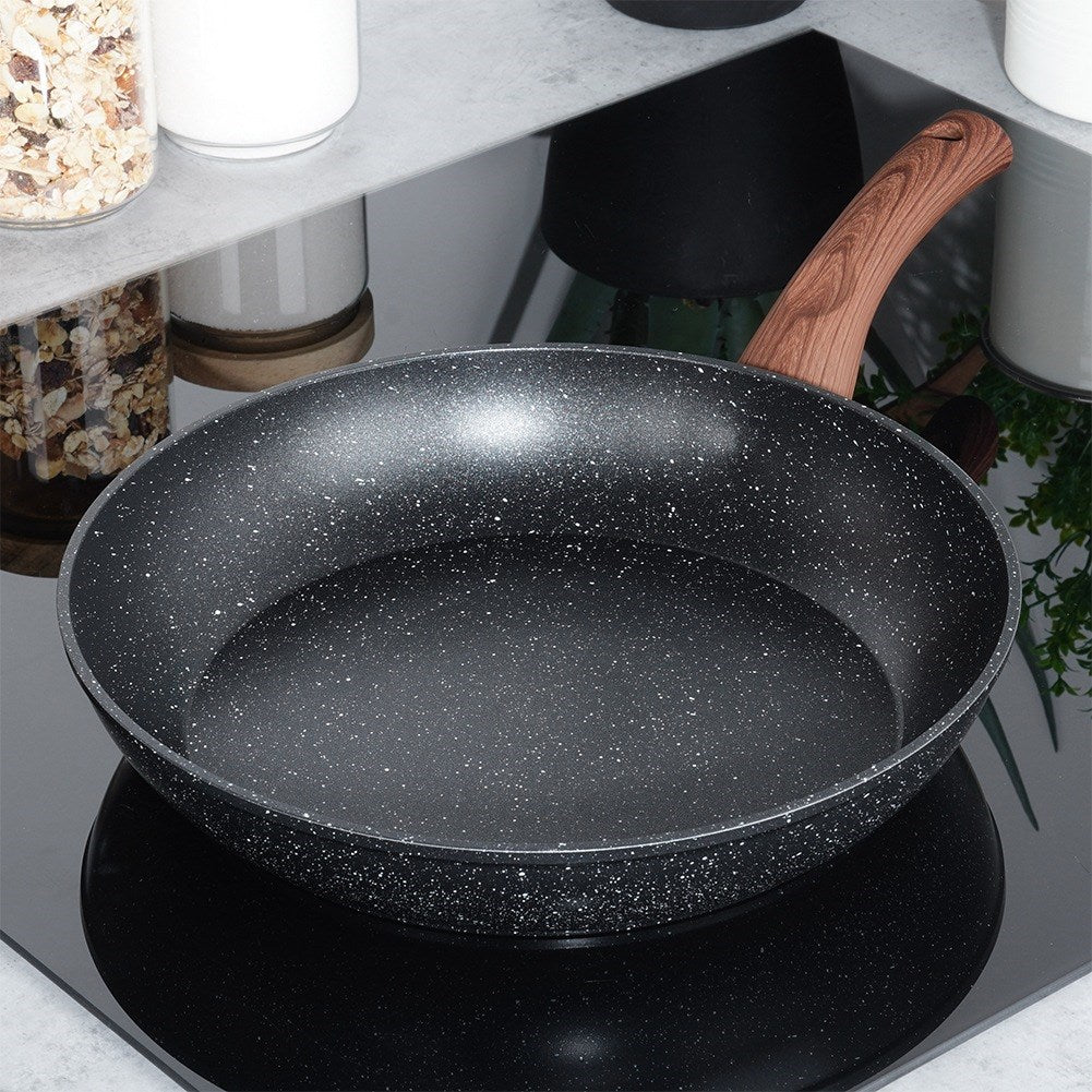 Granite pan BLACK&WOOD 28 cm