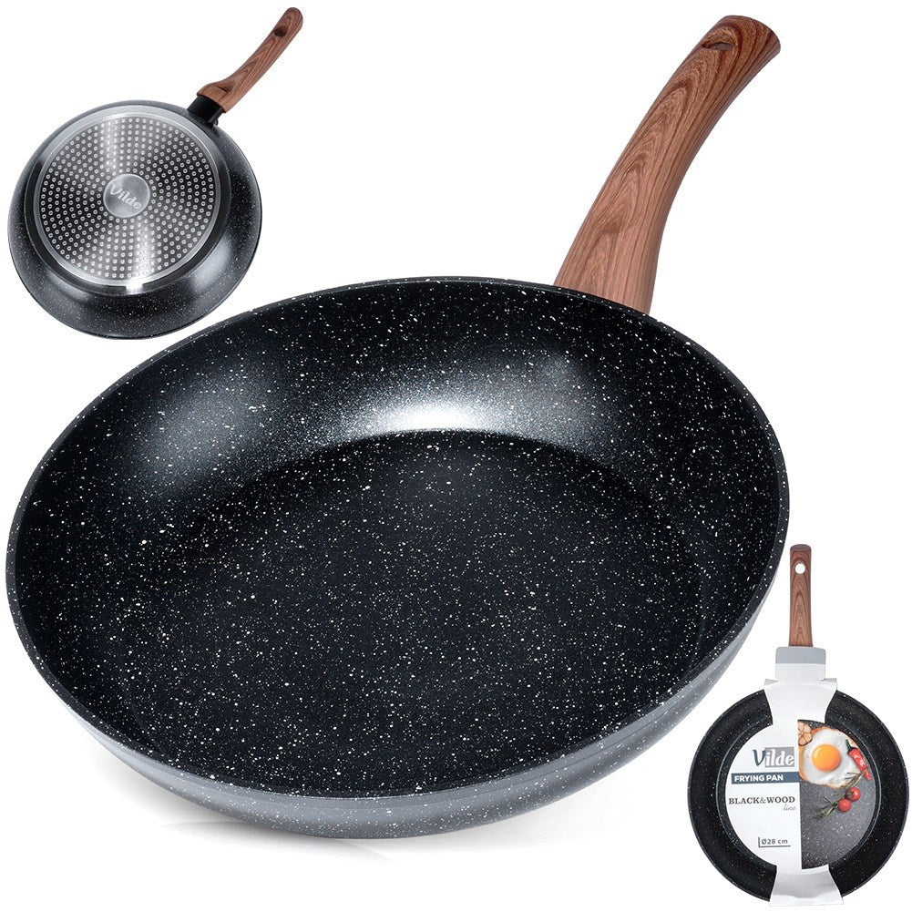 Granite pan BLACK&WOOD 28 cm