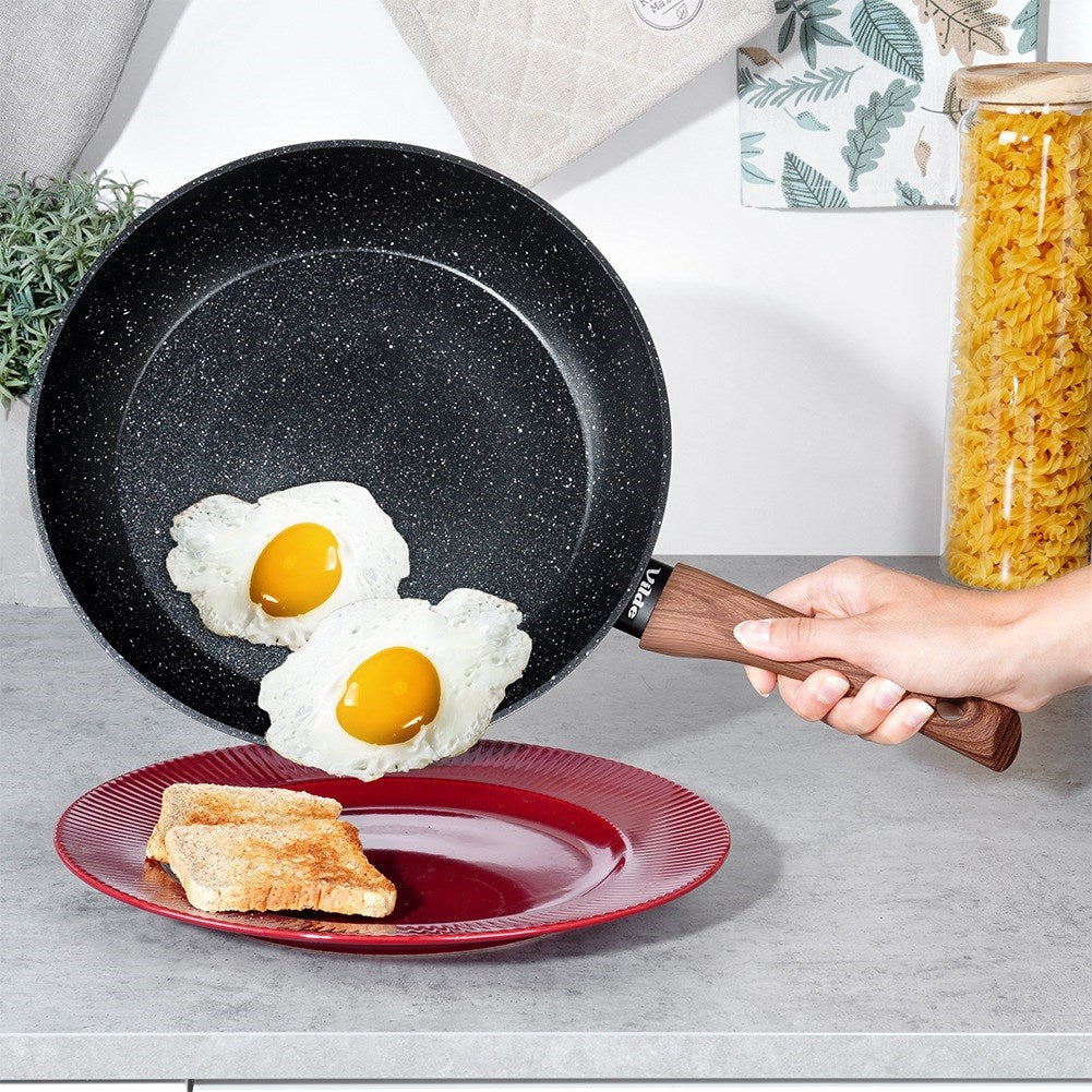 Granite pan BLACK&WOOD 28 cm