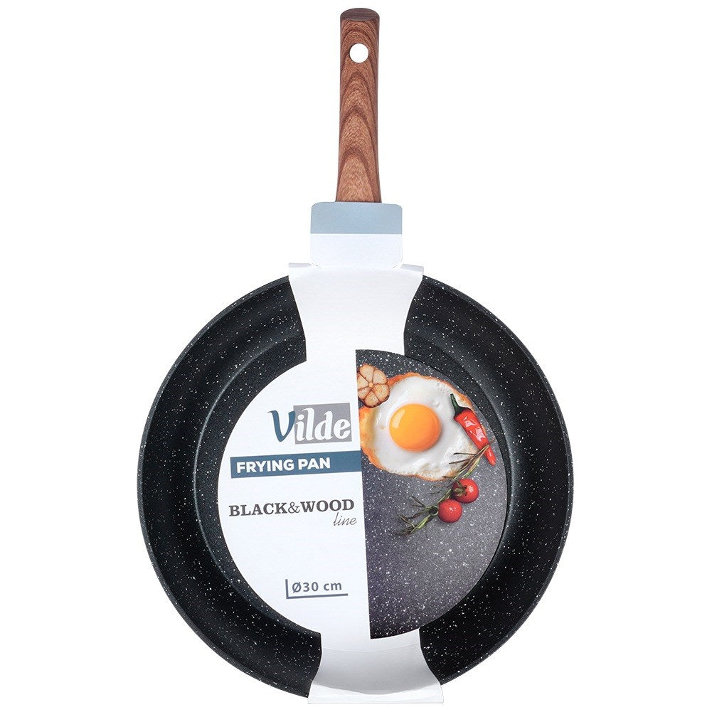 Granite pan BLACK&WOOD 30 cm