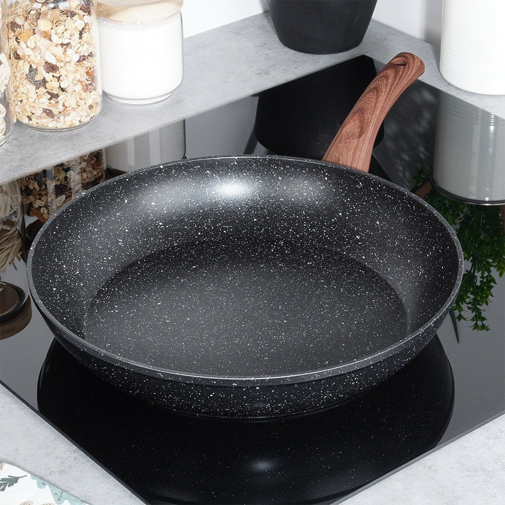 Granite pan BLACK&WOOD 32 cm