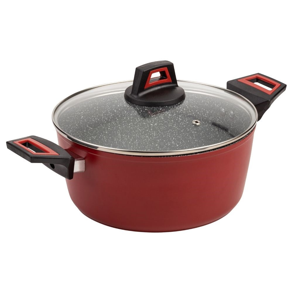 Granite pan with 5 layers non-stick, 4.2L, dishwasher safe