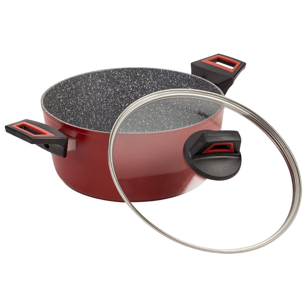 Granite pan with 5 layers non-stick, 4.2L, dishwasher safe