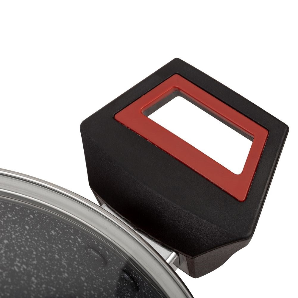 Granite pan with 5 layers non-stick, 4.2L, dishwasher safe