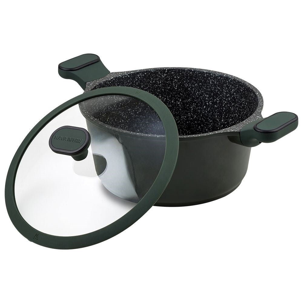 Granite pot with five-layer non-stick coating