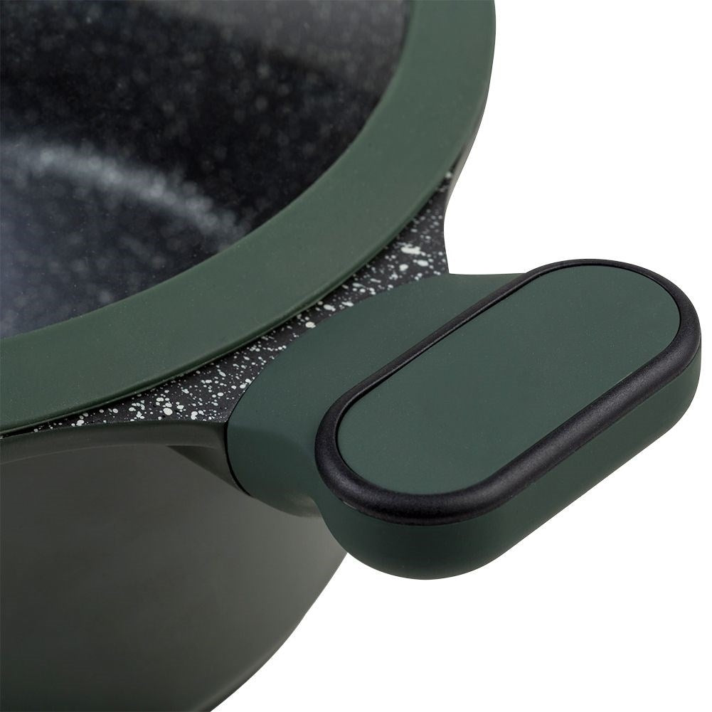 Granite pot with five-layer non-stick coating