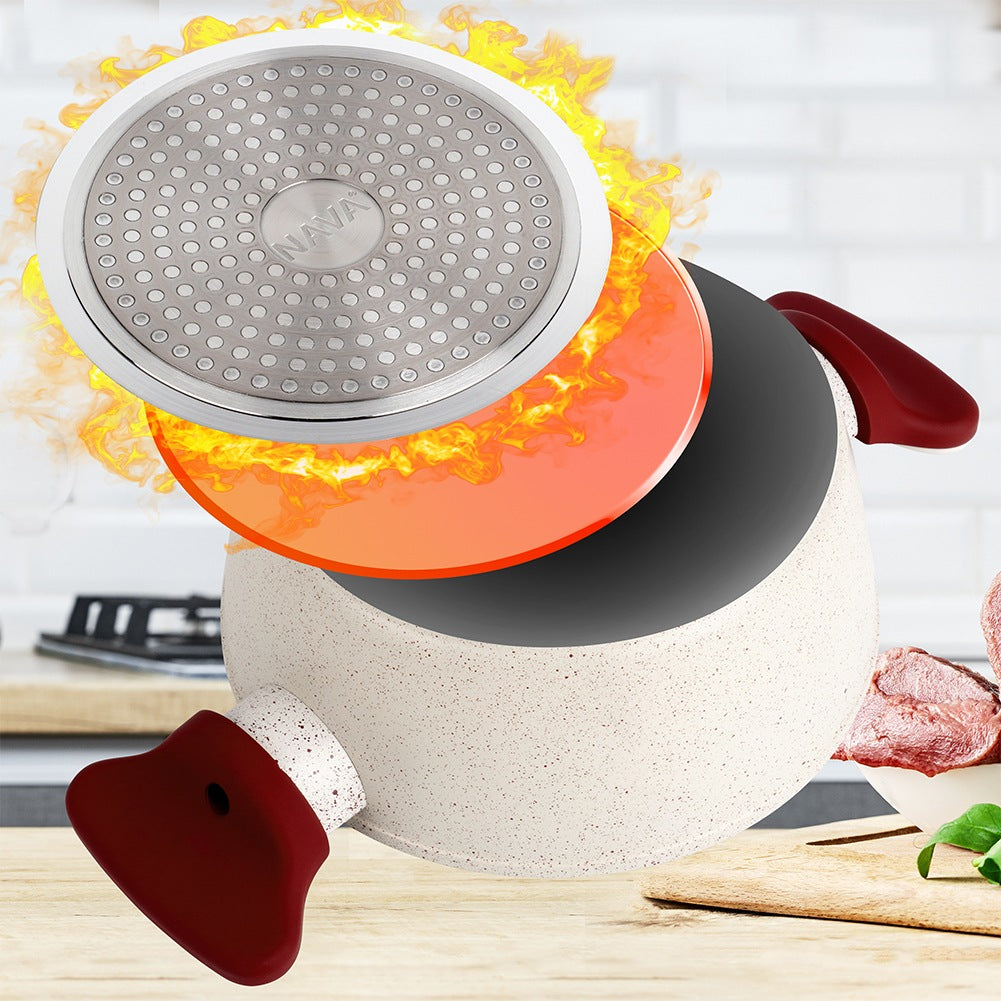 Granite pot with glass lid TERRESTRIAL 20 cm, 2.2 l