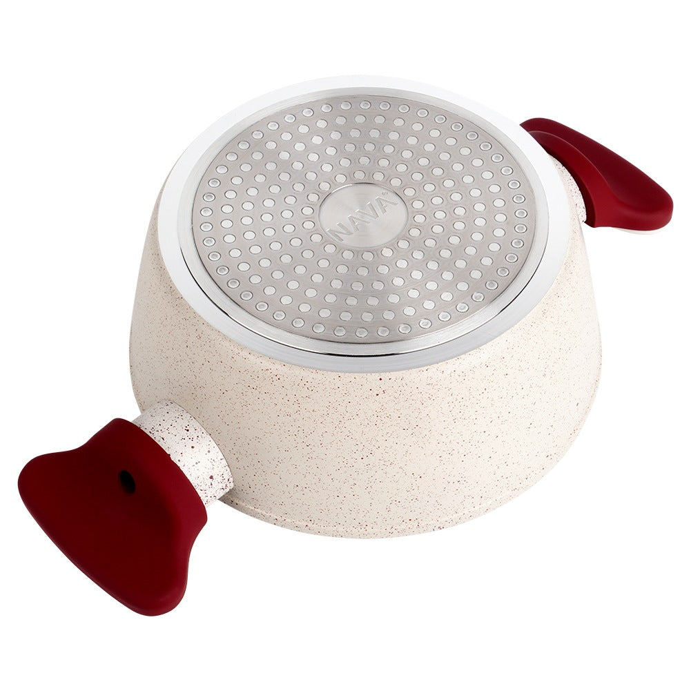 Granite pot with glass lid TERRESTRIAL 20 cm, 2.2 l