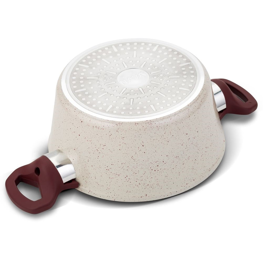 Granite pot with glass lid TERRESTRIAL 20 cm, 2.4 l
