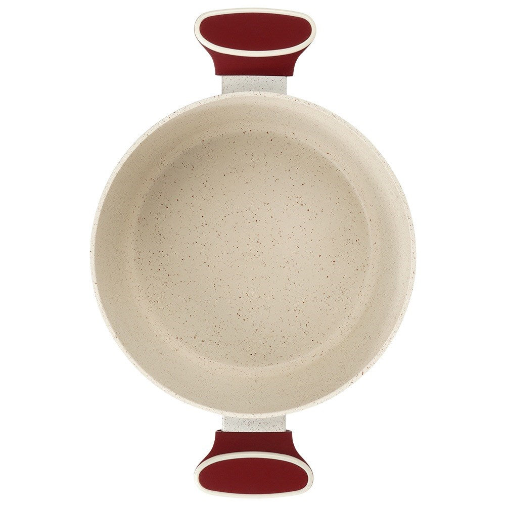 Granite pot with glass lid TERRESTRIAL 24 cm, 4.2 l