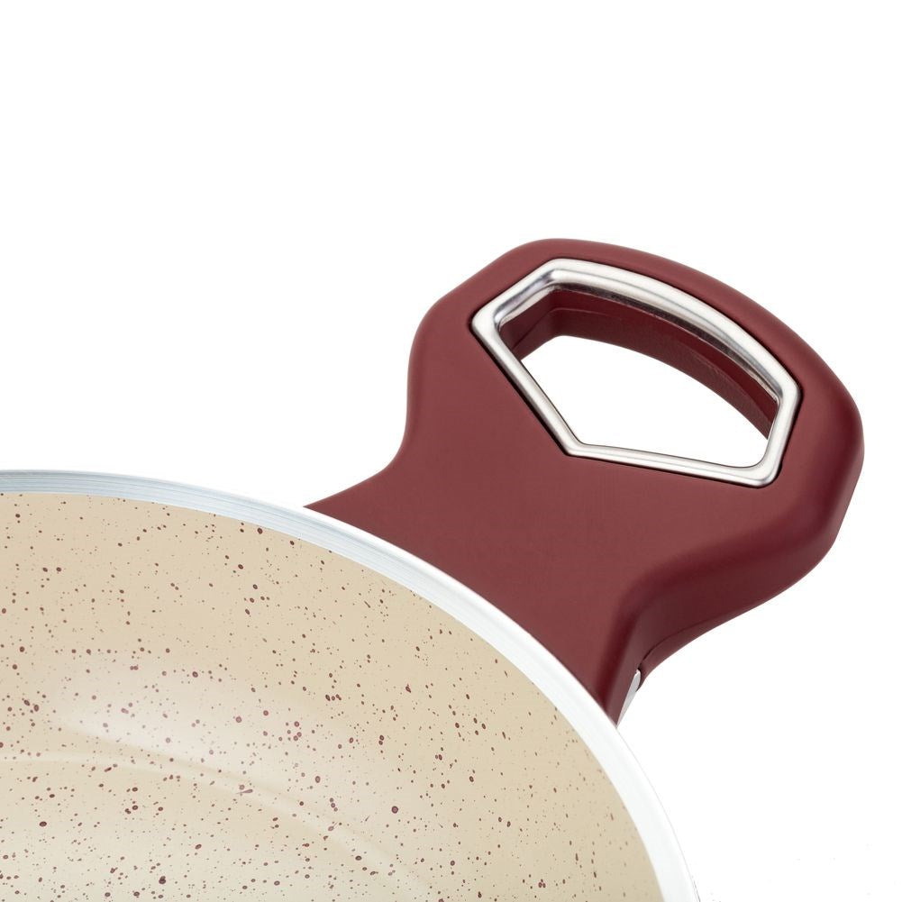Granite pot with glass lid TERRESTRIAL 24 cm, 4.8 l