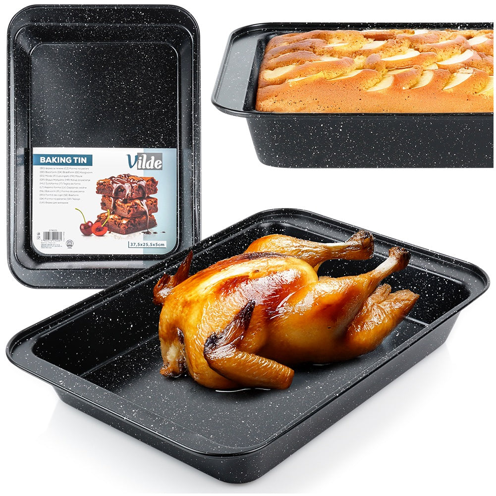 Granite roasting pan 37.5x25.5x5 cm