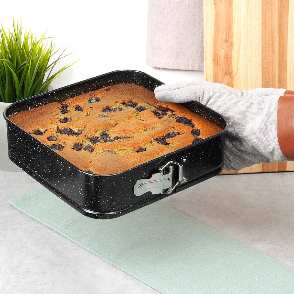 Granite stretchable baking tin 24x24x6.8 cm
