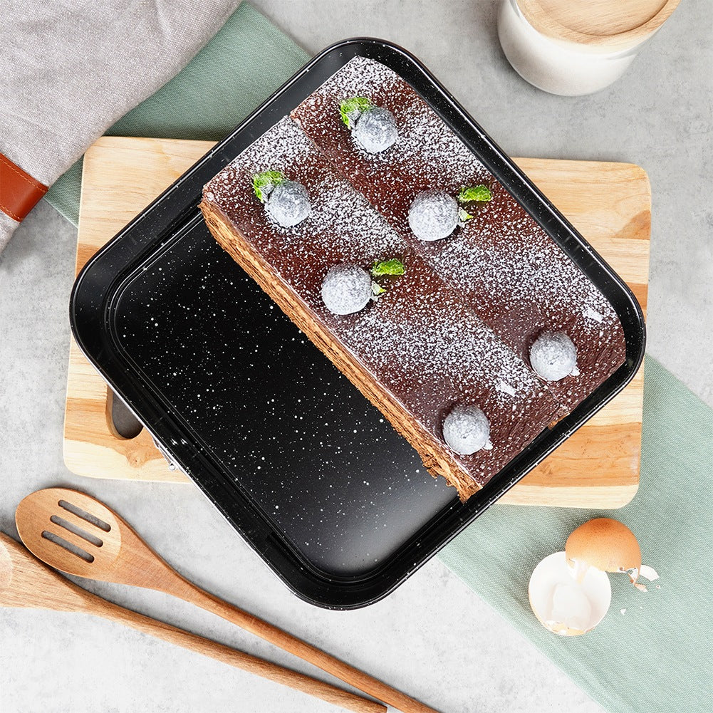 Granite stretchable baking tin 24x24x6.8 cm