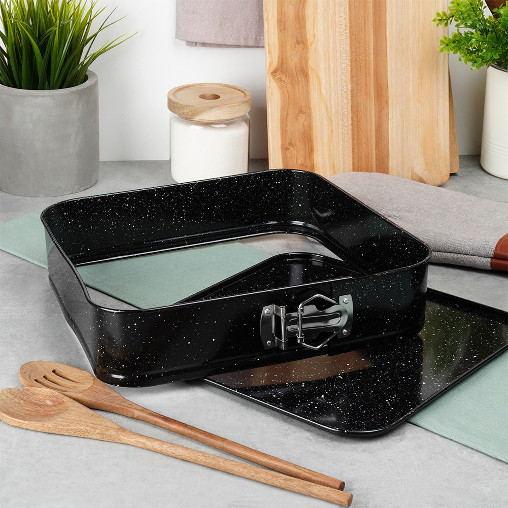 Granite stretchable baking tin 28x28x6.8 cm